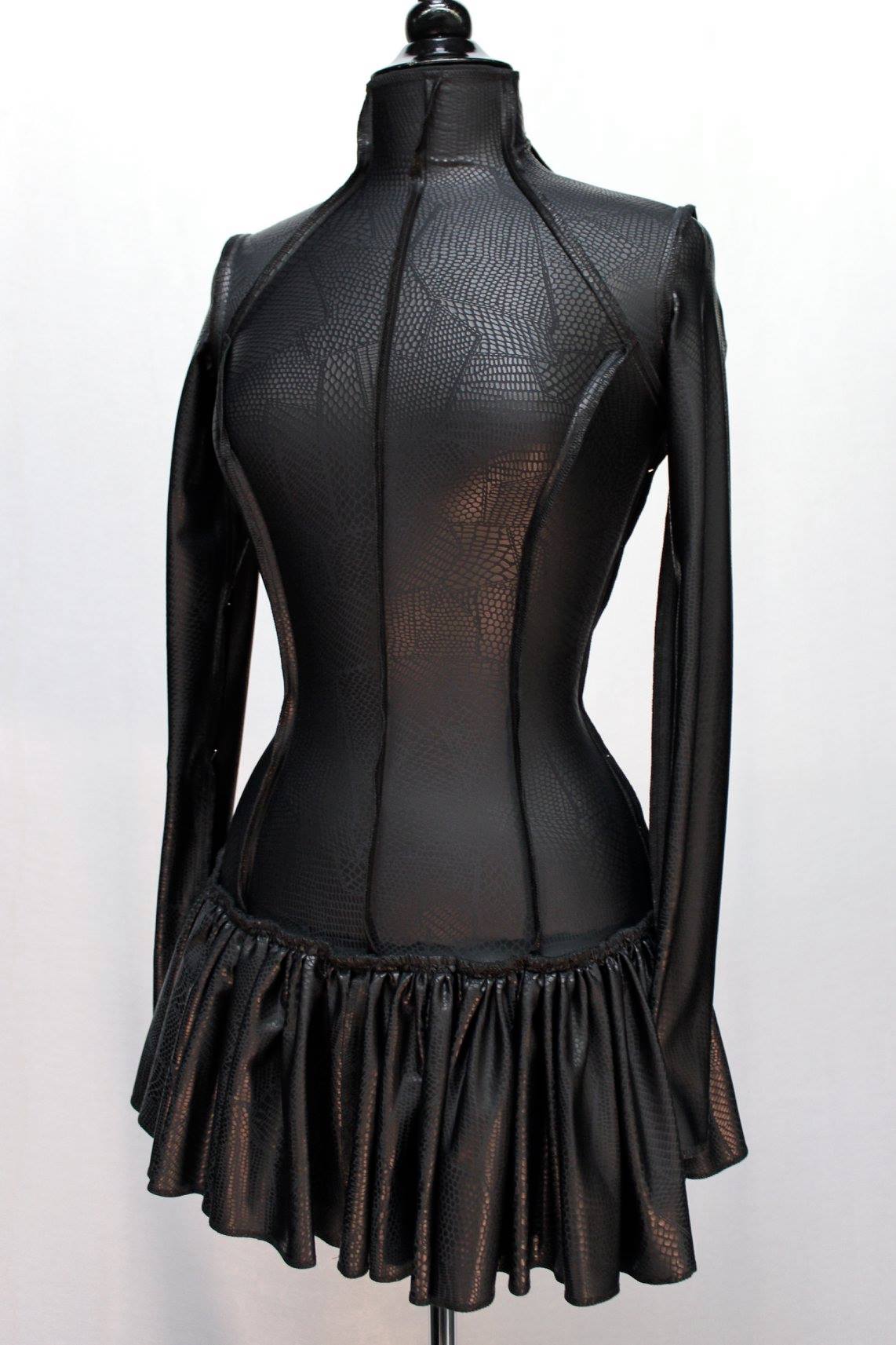 Shrine of Hollywood FUTURE SHOCK DRESS - PATCHWORK VINYL FABRIC Dresses