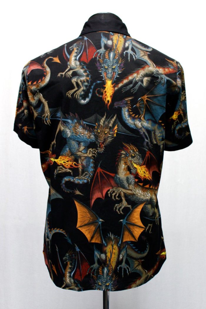 MONSTER SHIRT - DRAGON PRINT - only sizes XXL + 3X left! Shrine of Hollywood Men's Shirts