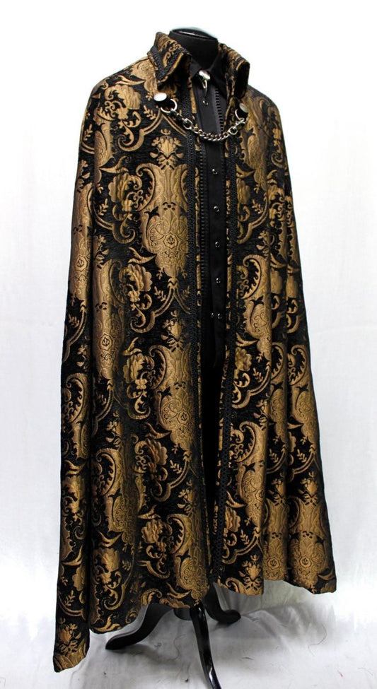 CLOAK OF DARKNESS - GOLD AND BLACK TAPESTRY Shrine of Hollywood coat Capes variant-option-placeholder