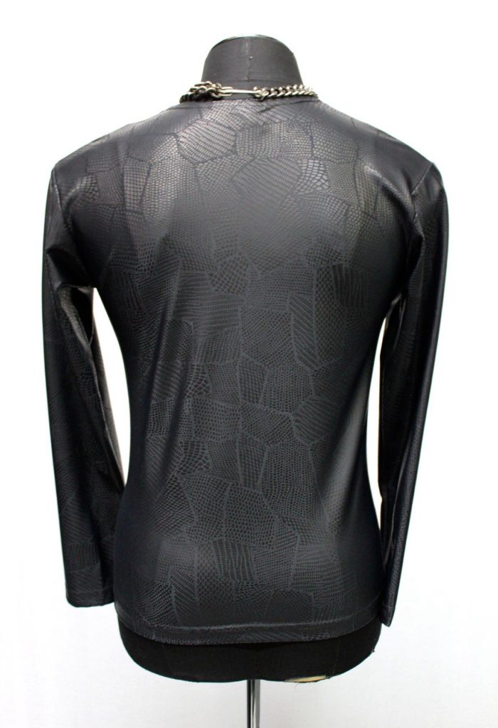 MEN'S LONG SLEEVE TEE - PATCHWORK PRINT VINYL Shrine of Hollywood shirt Men's T-Shirts