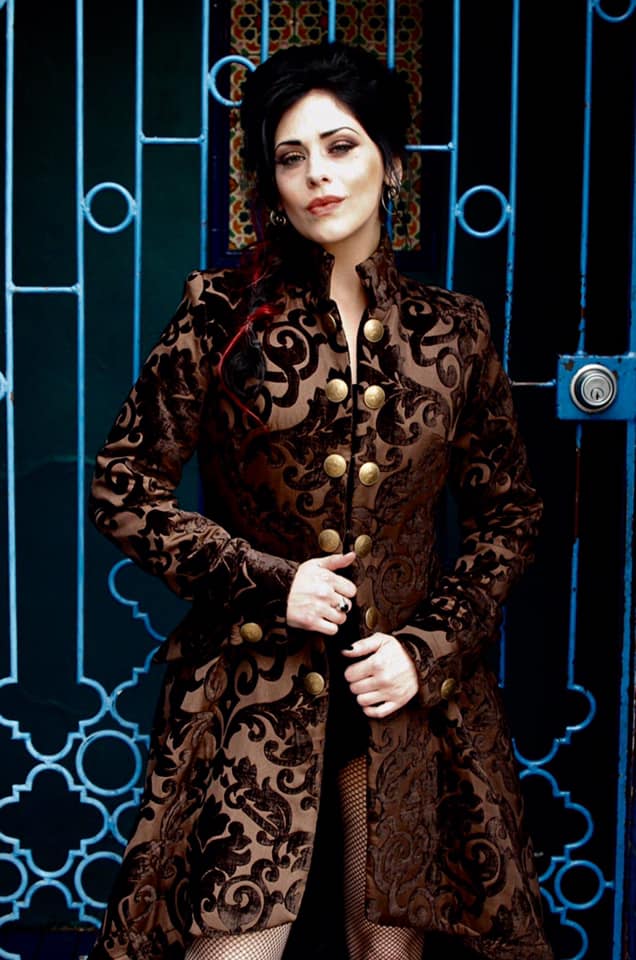 LIONHEART COAT - BROWN VELVET Shrine of Hollywood coat Women's Coats