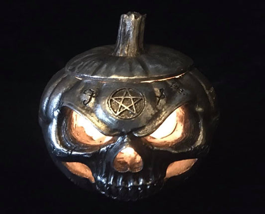JACK O' LANTERN SKULL POT Shrine of Hollywood Treasures and Relics