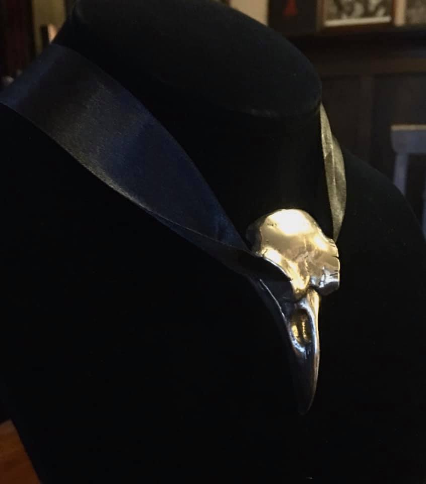Shrine of Hollywood RAVEN SKULL CHOKER Jewelry - Necklaces and Chokers