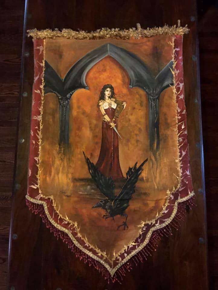 THE RED WITCH TAPESTRY Shrine of Hollywood Treasures and Relics