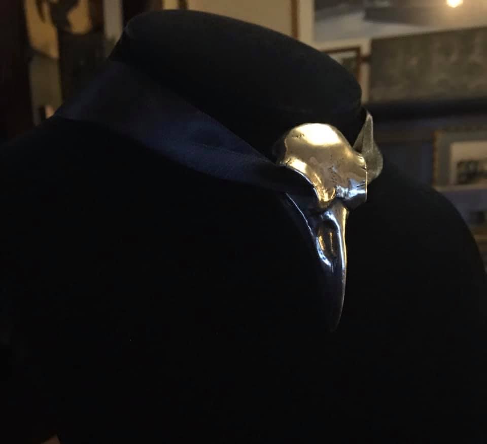Shrine of Hollywood RAVEN SKULL CHOKER Jewelry - Necklaces and Chokers