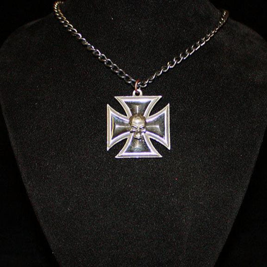 BLACK KNIGHT'S CROSS NECKLACE Shrine of Hollywood Jewelry - Necklaces and Chokers