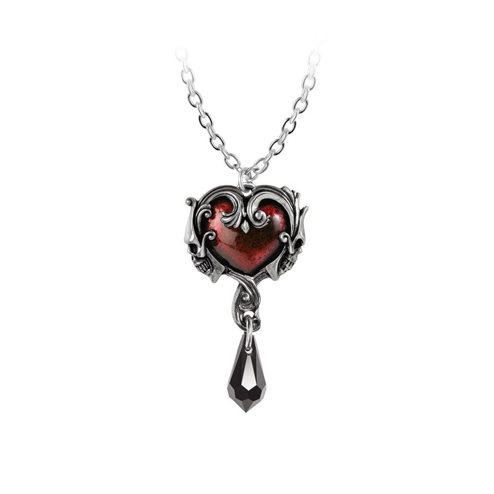 Shrine of Hollywood AFFAIR OF THE HEART NECKLACE Default Title Gothic Necklace Heart Necklace Jewelry - Necklaces and Chokers