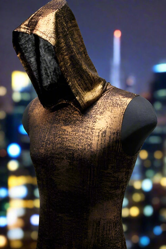 MEN'S HOODIE T - METALLIC BRONZE Shrine of Hollywood shirt Men's T-Shirts