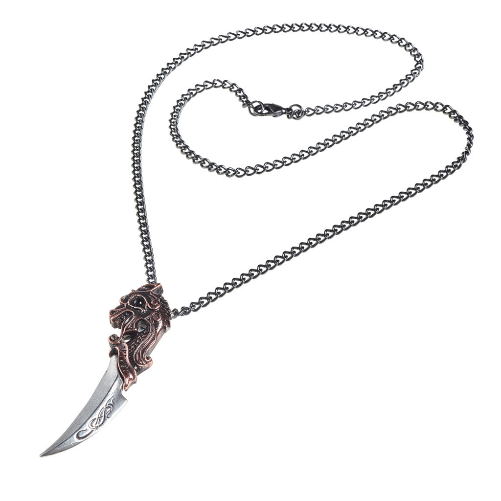 Norse Dragon Dagger Necklace Shrine of Hollywood