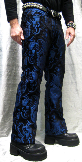 TAPESTRY PANTS - BLUE/BLACK Shrine of Hollywood pants Pants