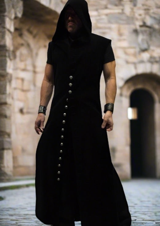 WRAITH ROBE - BLACK VELVET Shrine of Hollywood vest Men's Coats