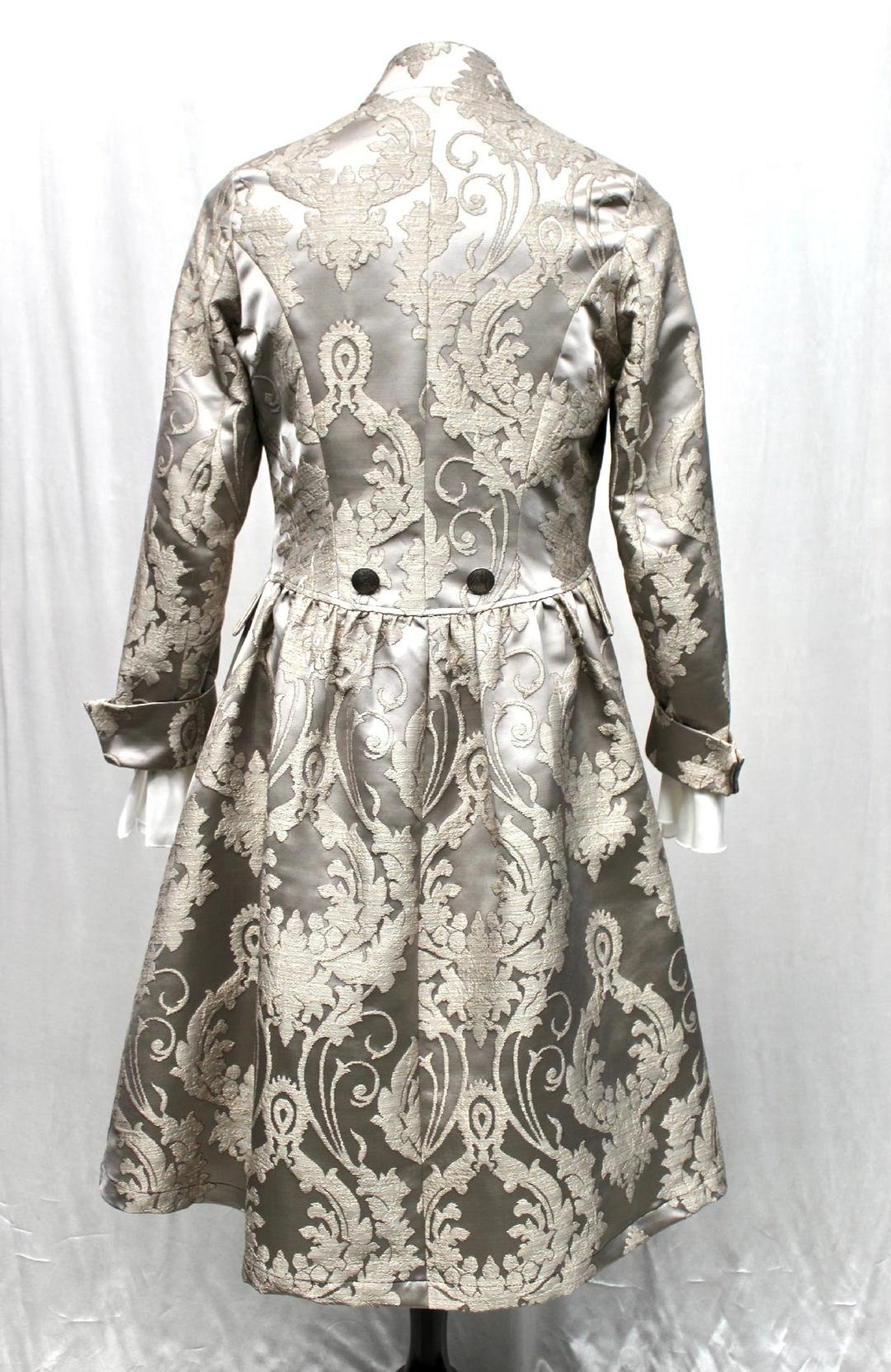 ORDER OF THE DRAGON COAT - SILVER BROCADE Shrine of Hollywood coat Men's Coats