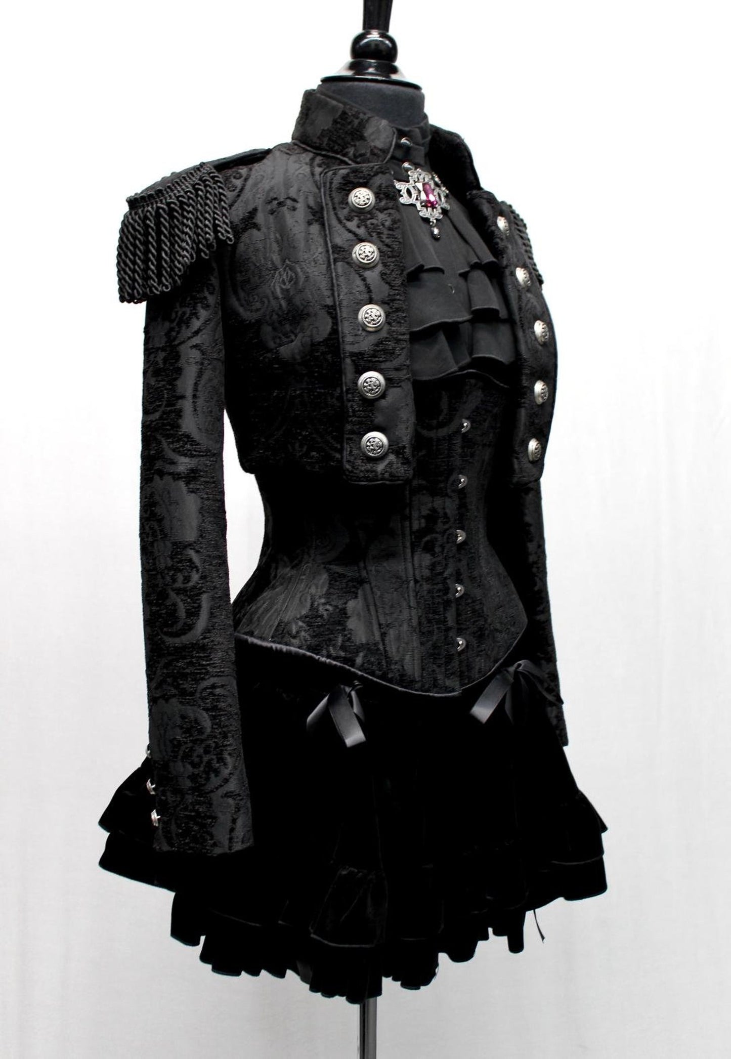 TAPESTRY CORSET - BLACK TAPESTRY Shrine of Hollywood top Women's Corsets