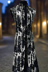 HELLRAISER W/ CHAIN - WHITE/SILVER/BLACK GRANITE