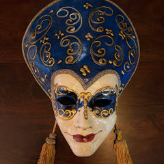 VENETIAN MASK - GLAMOUR - GOLD EARRINGS