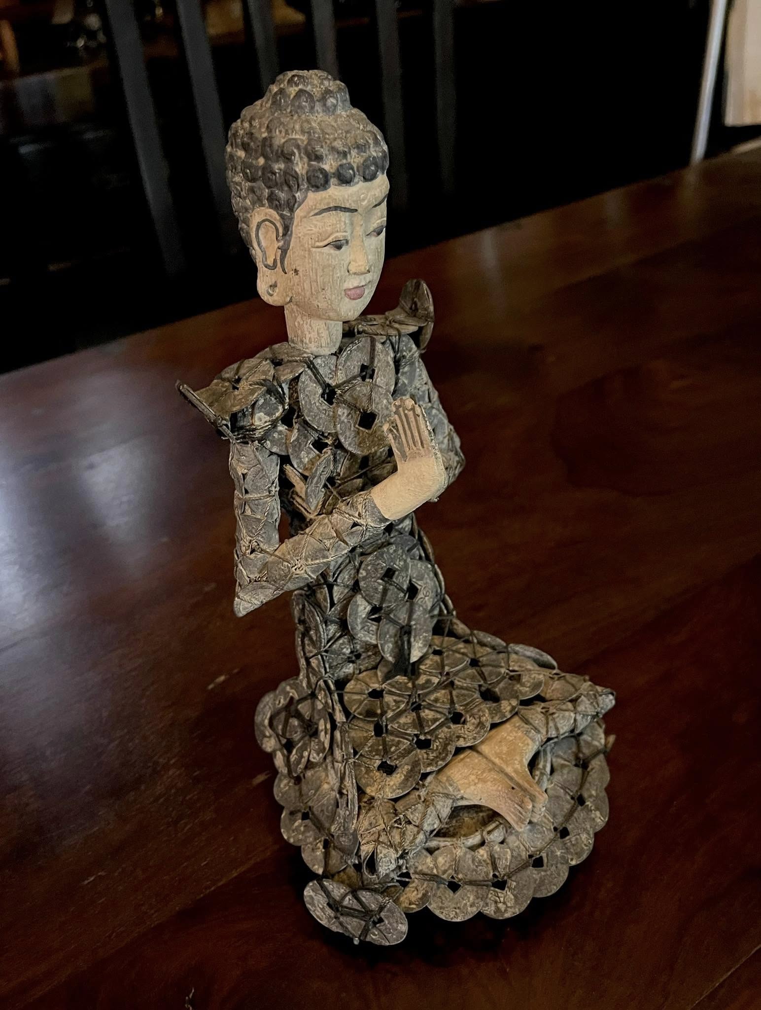 Shrine of Hollywood PRAYING COIN DOLL decor Treasures and Relics