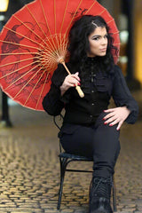 ANTOINETTE TOP - BLACK