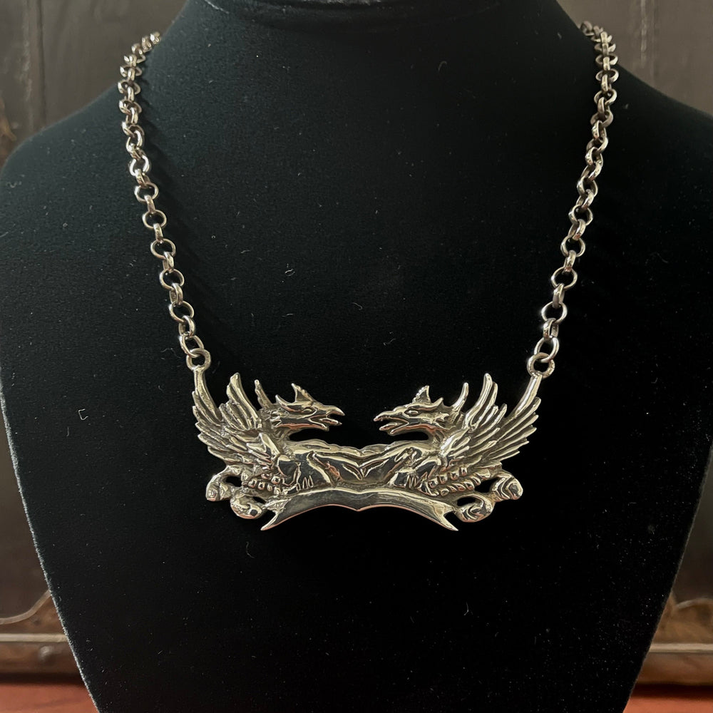 STERLING SILVER - DOUBLE DRAGON