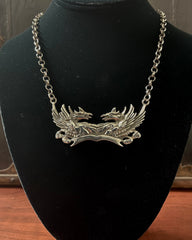 STERLING SILVER - DOUBLE DRAGON