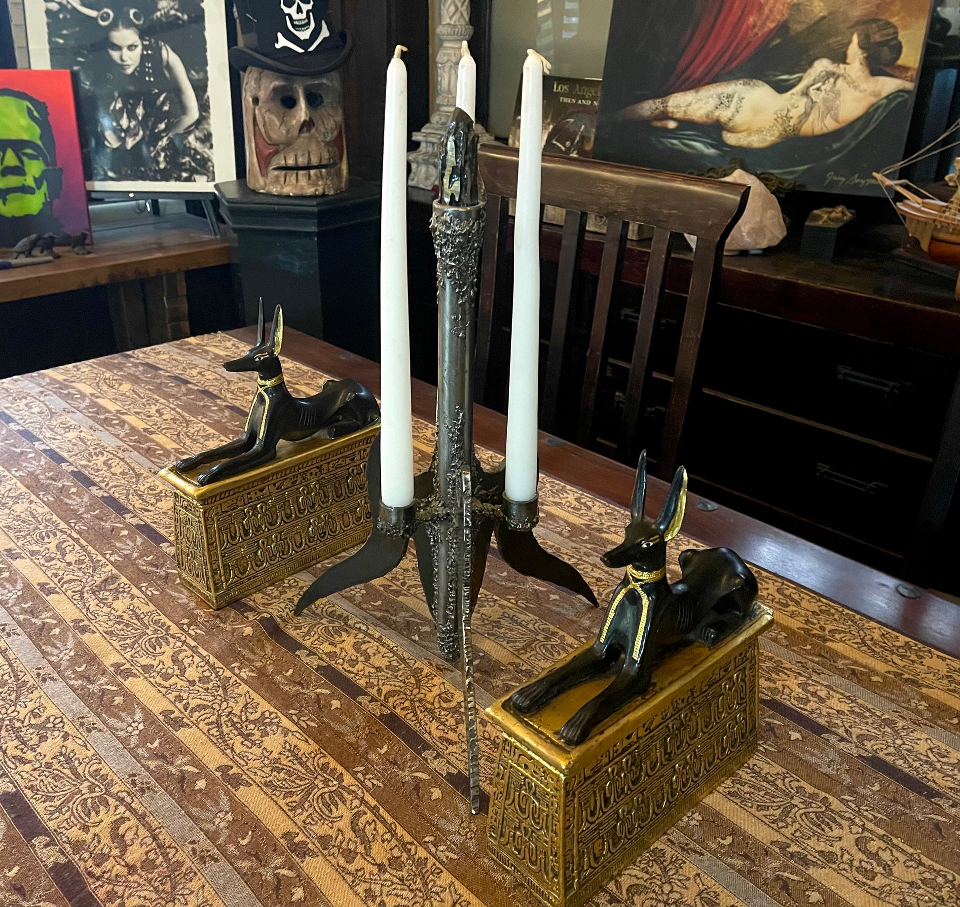 Shrine of Hollywood ANUBIS BOOKEND SET decor Treasures and Relics