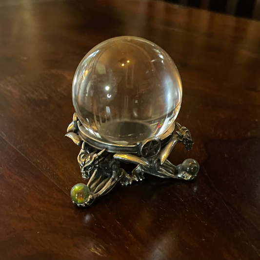 Shrine of Hollywood GARGOYLE MINIATURE CRYSTAL BALL decor Treasures and Relics