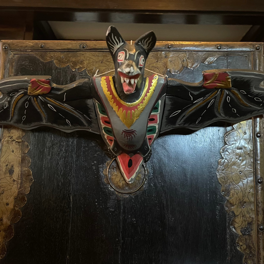 Shrine of Hollywood HANGING WOODEN BAT decor Treasures and Relics