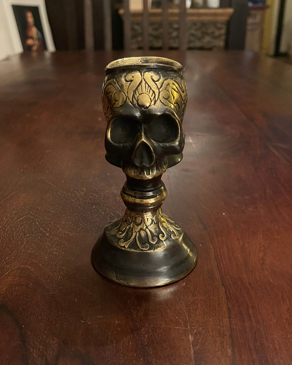 BRASS SKULL BOWL