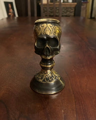 BRASS SKULL BOWL