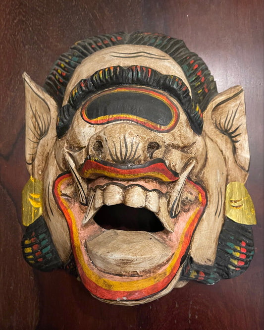 BALINESE CYCLOPS MASK Shrine of Hollywood Mask Treasures and Relics Wall Art