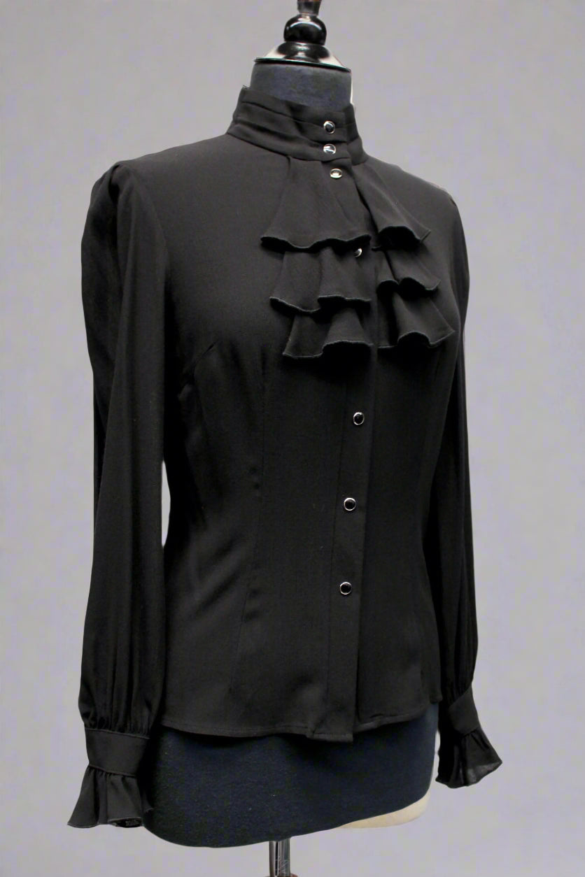 ANTOINETTE TOP - BLACK Shrine of Hollywood top aristocrat bridgerton goth gothic Pirate top top victorian Women's Tops