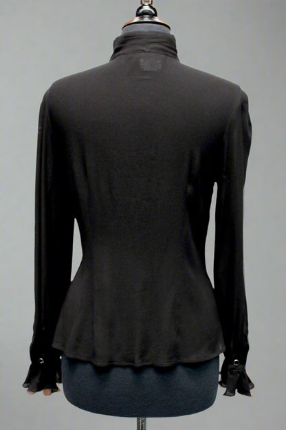 ANTOINETTE TOP - BLACK Shrine of Hollywood top aristocrat bridgerton goth gothic Pirate top top victorian Women's Tops