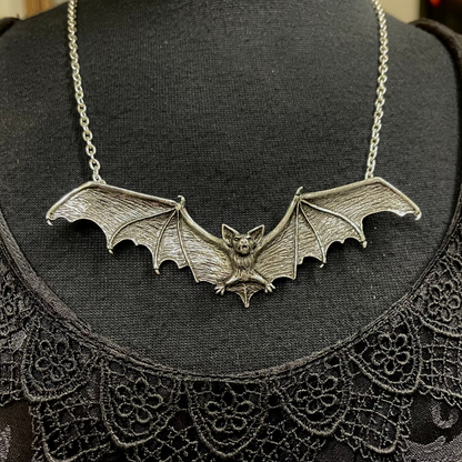 GOTHIC DARKNESS BAT NECKLACE Shrine of Hollywood Necklace Bat necklace Gothic Necklace Jewelry - Necklaces and Chokers