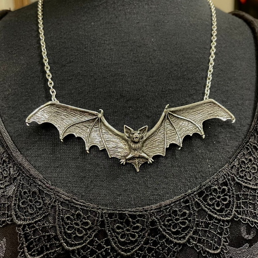 GOTHIC DARKNESS BAT NECKLACE Shrine of Hollywood Necklace Bat necklace Gothic Necklace Jewelry - Necklaces and Chokers