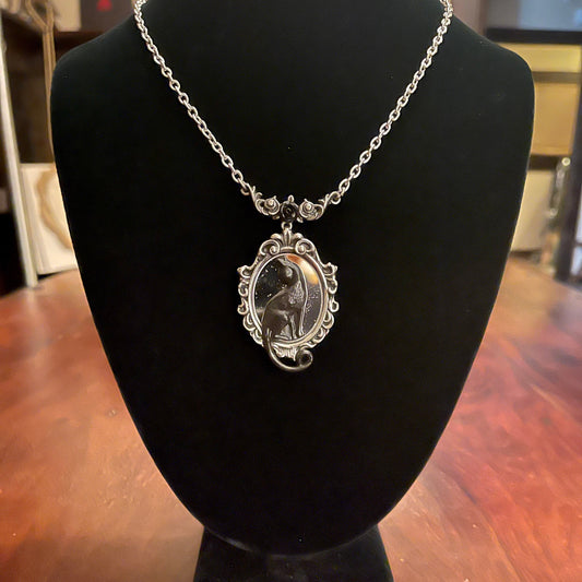 CAT IN THE MIRROR NECKLACE Shrine of Hollywood Jewelry - necklace Jewelry - Necklaces and Chokers