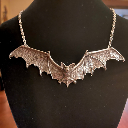 GOTHIC DARKNESS BAT NECKLACE Shrine of Hollywood Necklace Bat necklace Gothic Necklace Jewelry - Necklaces and Chokers