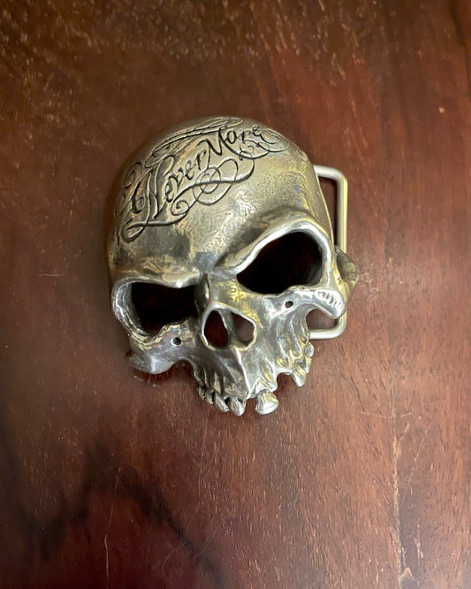 NEVERMORE DECAYED SKULL BELT BUCKLE Shrine of Hollywood belt buckle Jewelry - Necklaces and Chokers Treasures and Relics