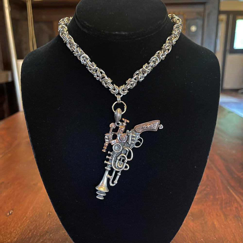 STEAMPUNK RAYGUN NECKLACE