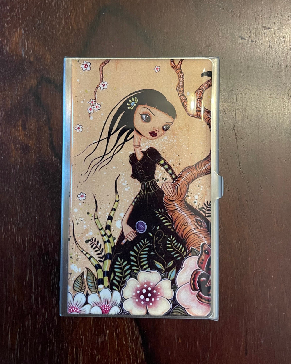 BIG EYED GIRL CARD CASE