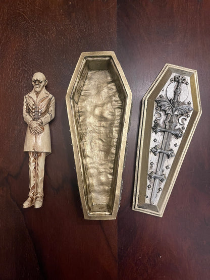 NOSFERATU'S REST CASKET Shrine of Hollywood Decor coffin decor figurine home nosferatu