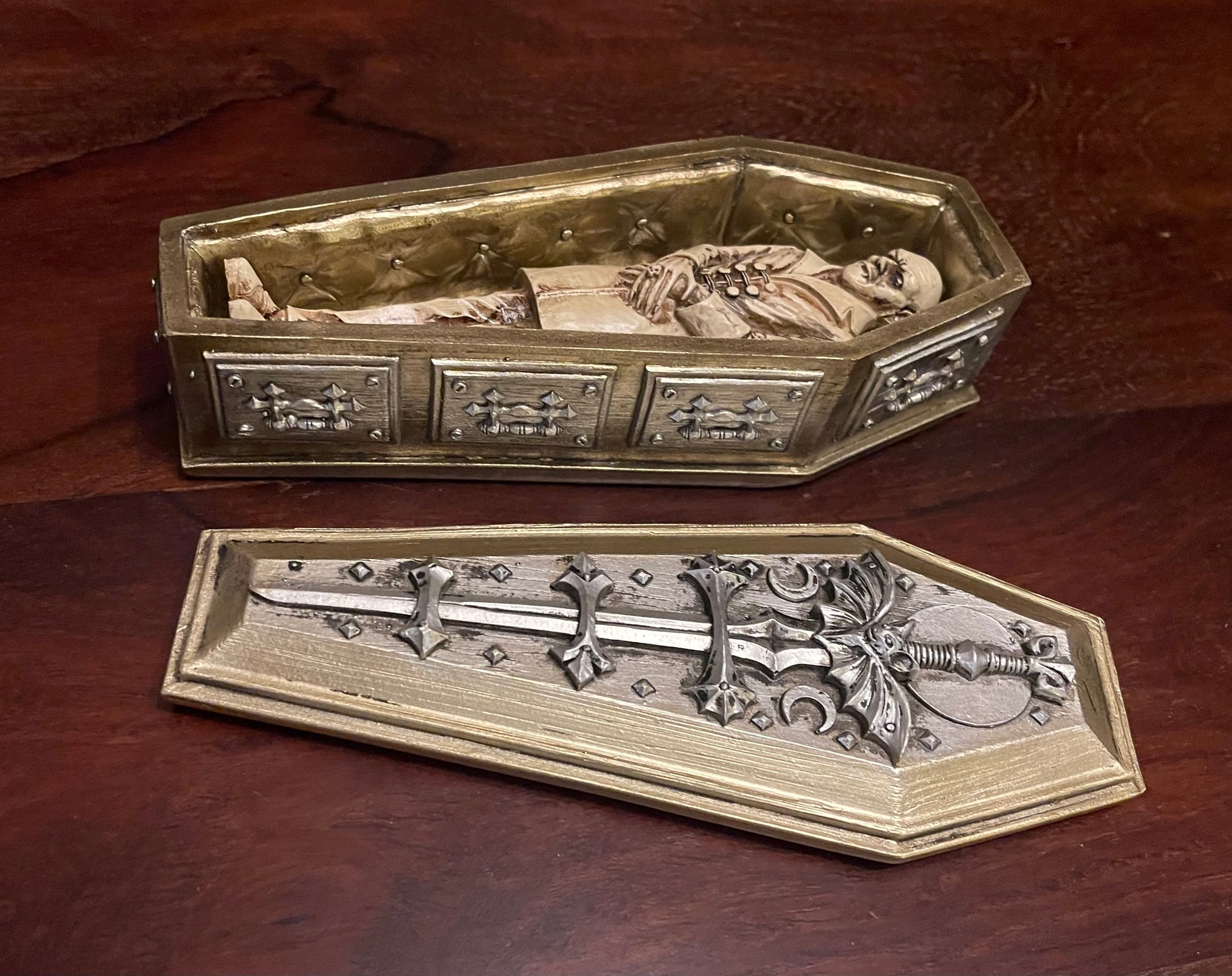 NOSFERATU'S REST CASKET Shrine of Hollywood Decor coffin decor figurine home nosferatu