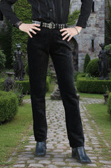 ROCKER PANTS - BLACK VELVET