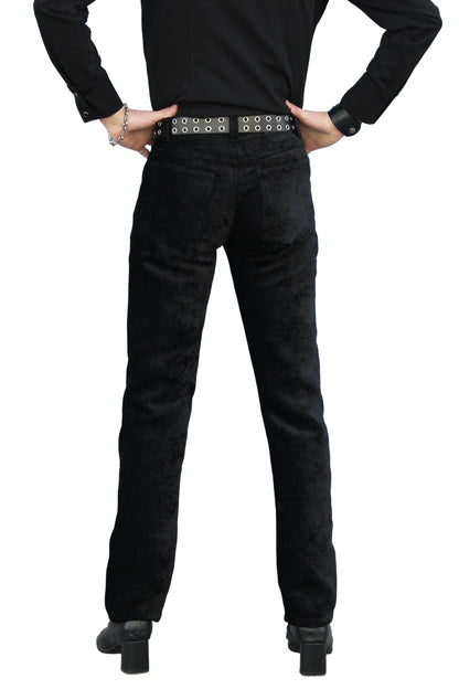 ROCKER PANTS - BLACK VELVET Shrine of Hollywood Pants Bridgerton pants gothic gothic pants masquerade pants Men's Pants Pants pirate pants Rocker Pants vampire pants victorian pants wedding pants