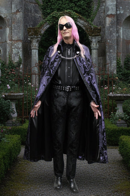 CLOAK OF DARKNESS - PURPLE AND BLACK TAPESTRY Shrine of Hollywood coat Capes variant-option-placeholder