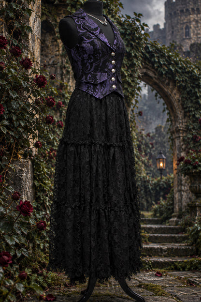 COUNTESS SKIRT - BLACK LACE