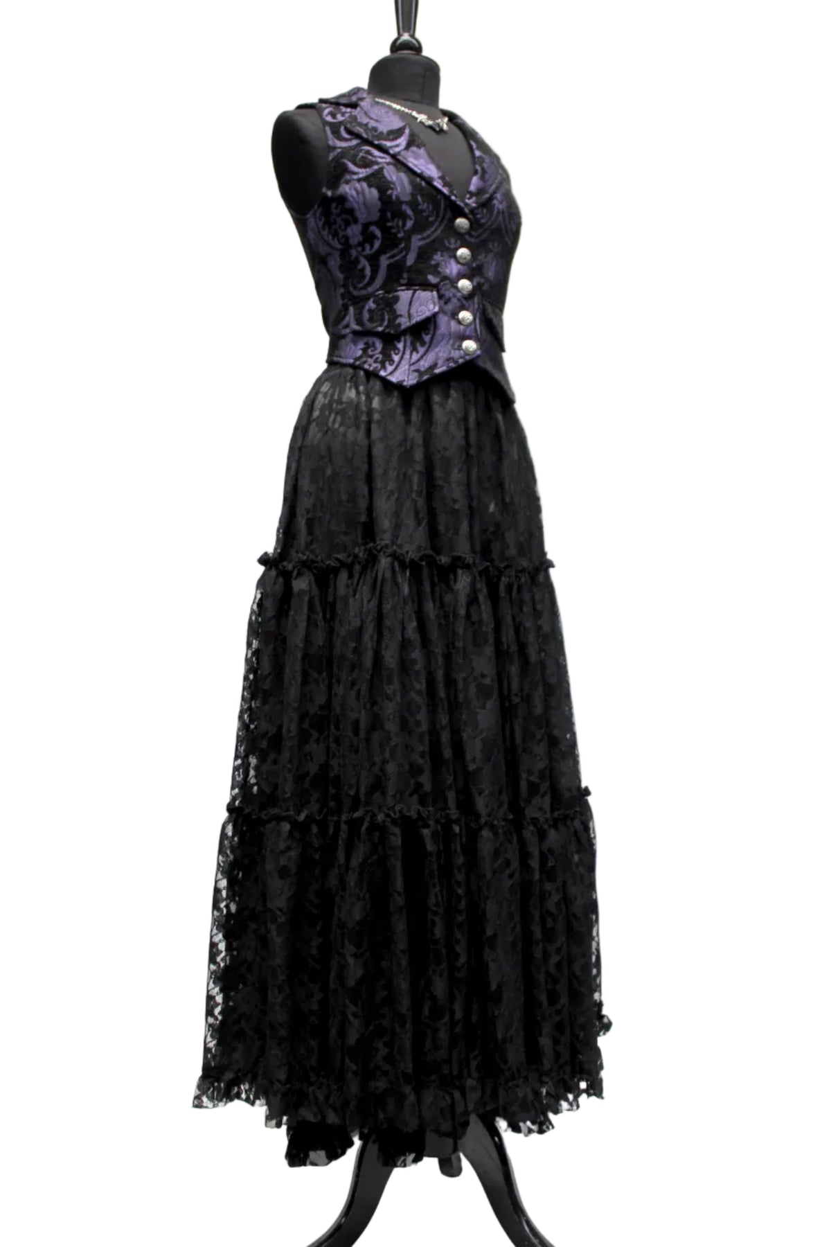 COUNTESS SKIRT - BLACK LACE