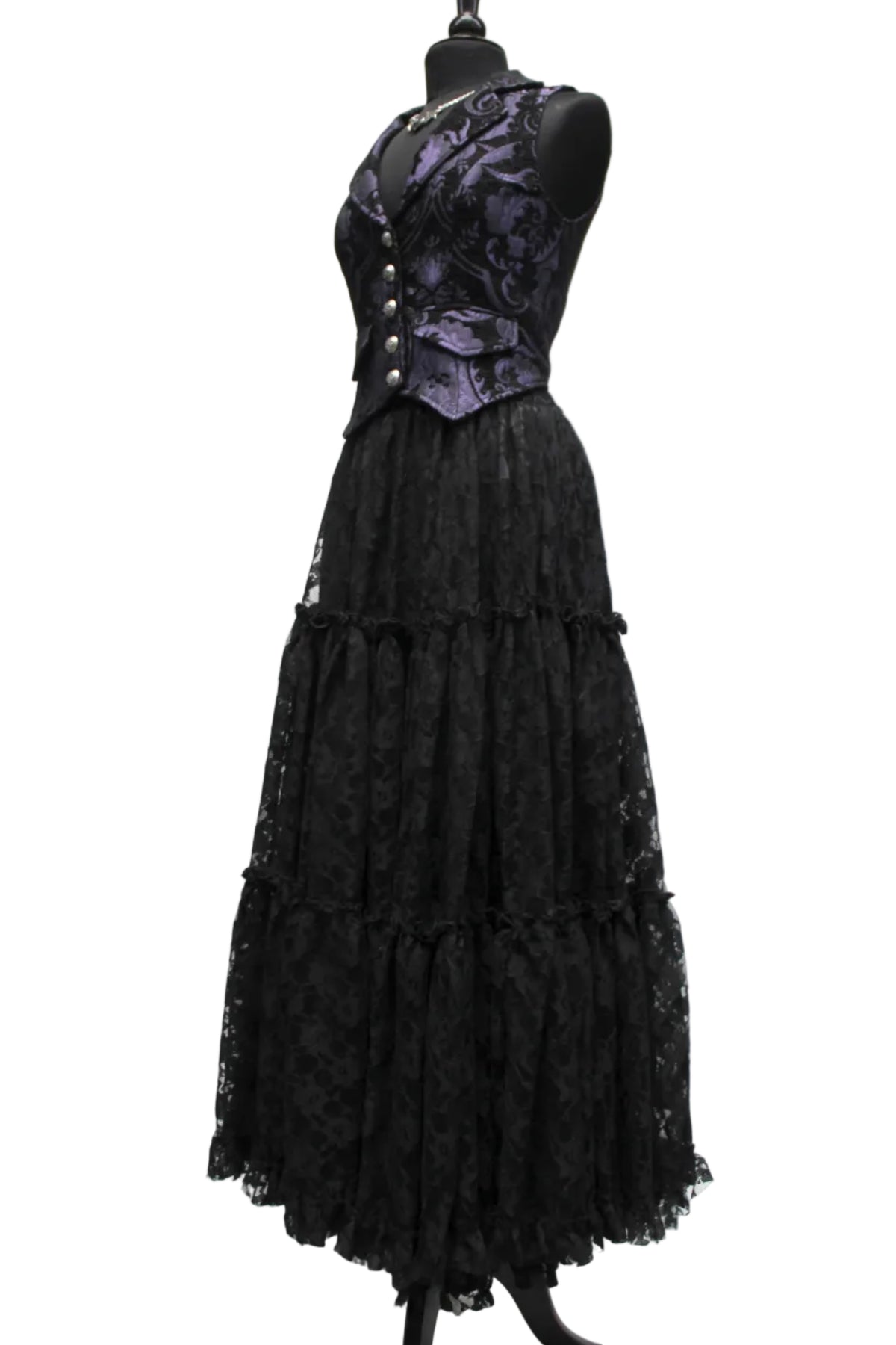 COUNTESS SKIRT - BLACK LACE