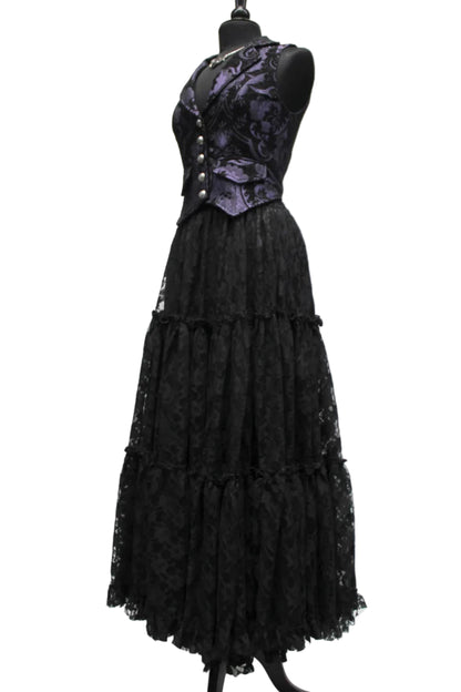 COUNTESS SKIRT - BLACK LACE