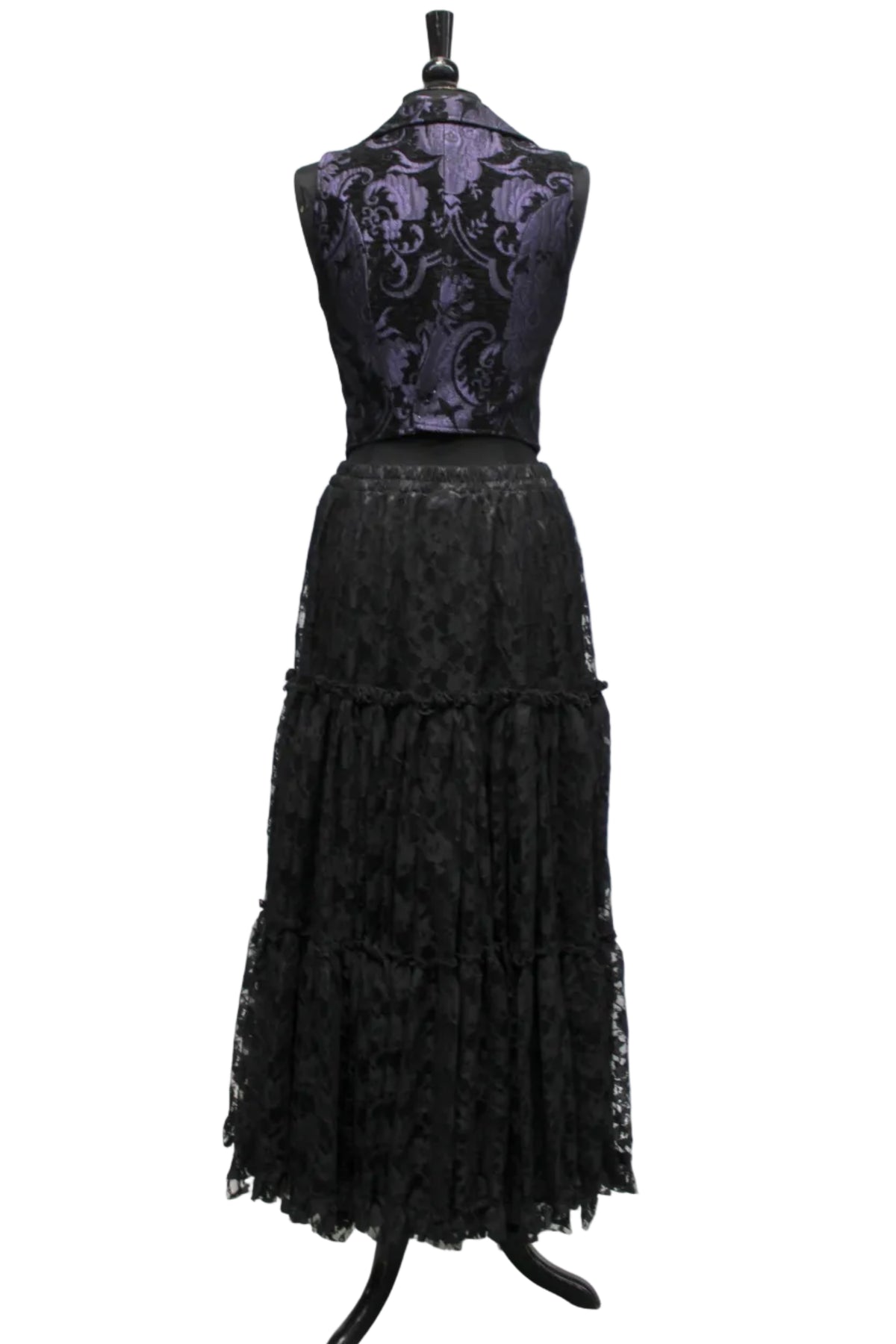 COUNTESS SKIRT - BLACK LACE