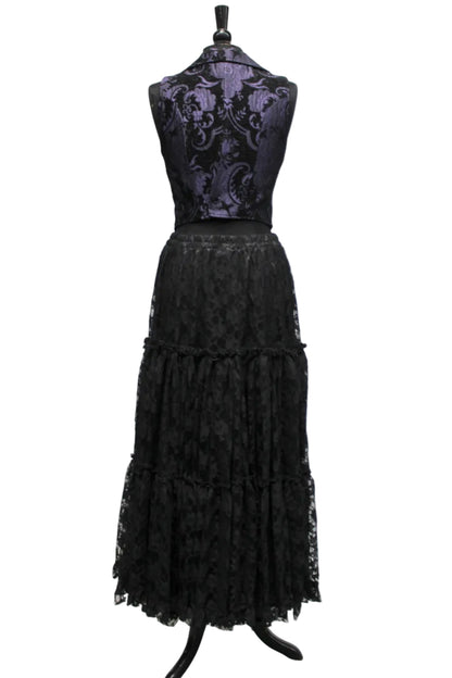 COUNTESS SKIRT - BLACK LACE