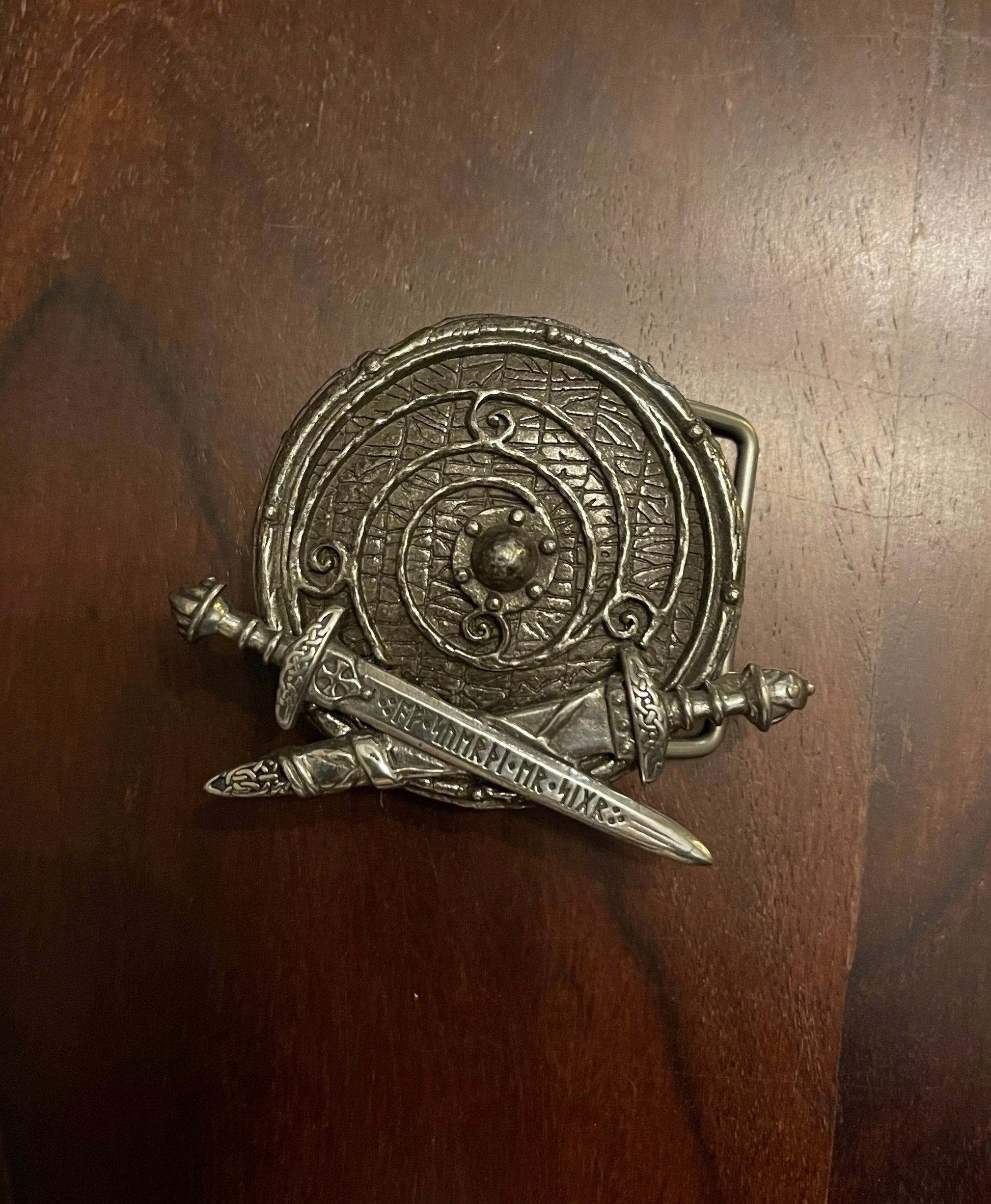 VIKING SHEILD BELT BUCKLE Shrine of Hollywood belt buckle Treasures and Relics